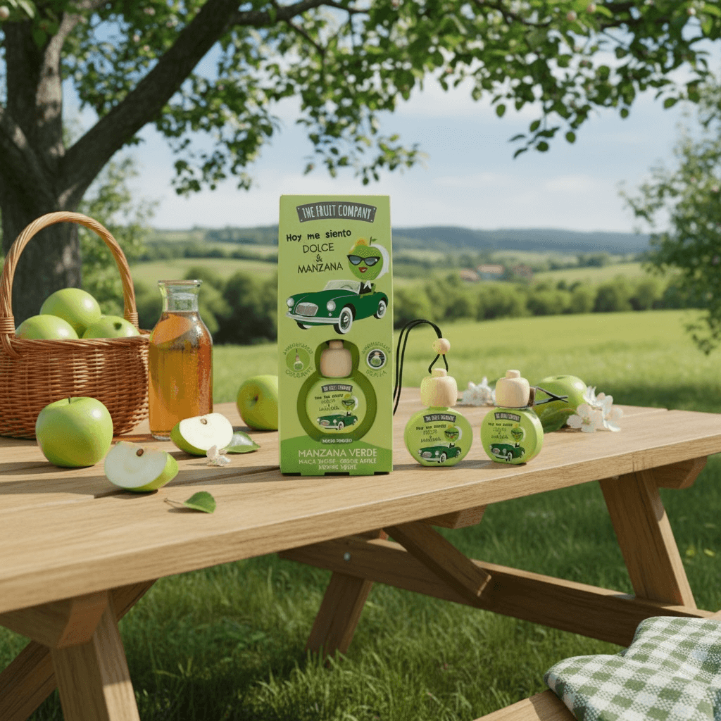 Lot de 14 désodorisant voiture à la pomme 2 options - The fruit company