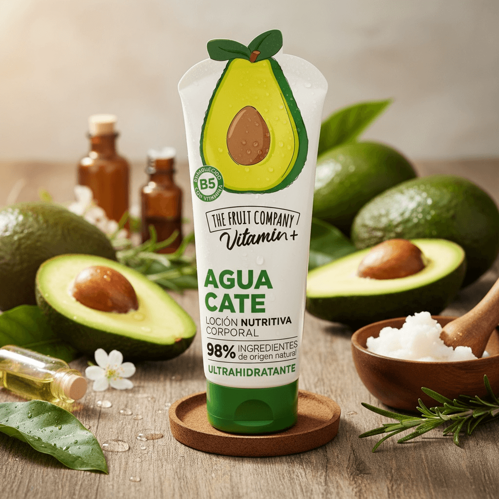 Lot de 6 lotion hydratante vitamine + avocat - The fruit company