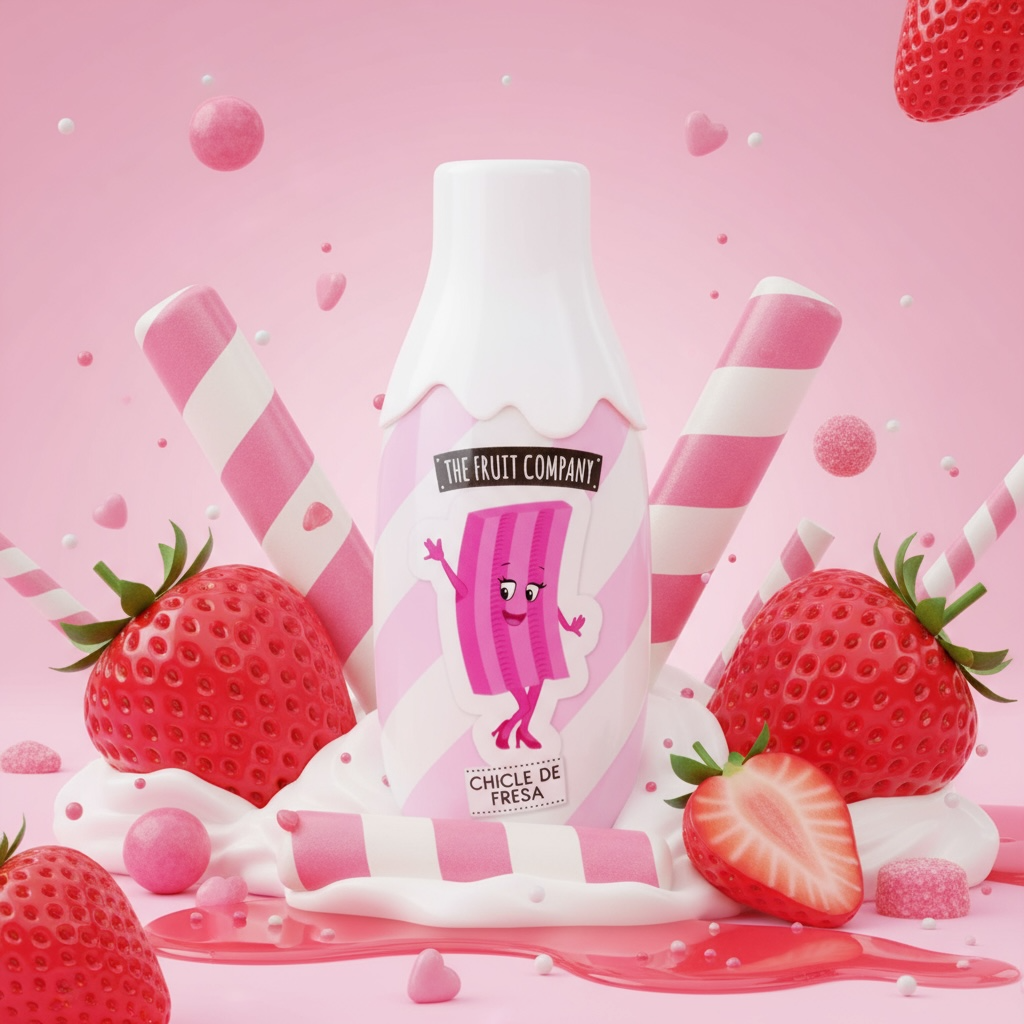 Lot de 6 eau de toilette chewing gum fraise - The fruit company