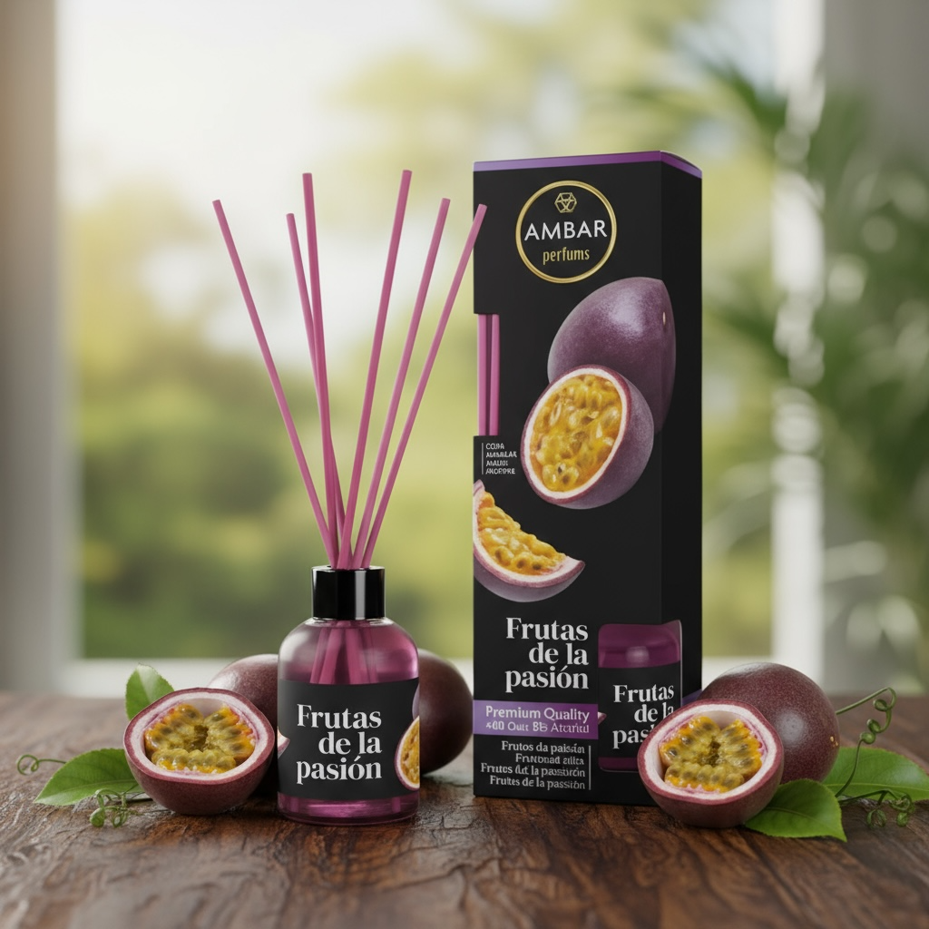 Set of 12 (1.60 per piece) - Mikado passion fruit 30ml - Ambar