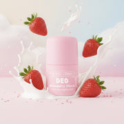 Pack of 12 - Strawberry Whipped Cream Roll-On Deodorant - The Fruit Company 