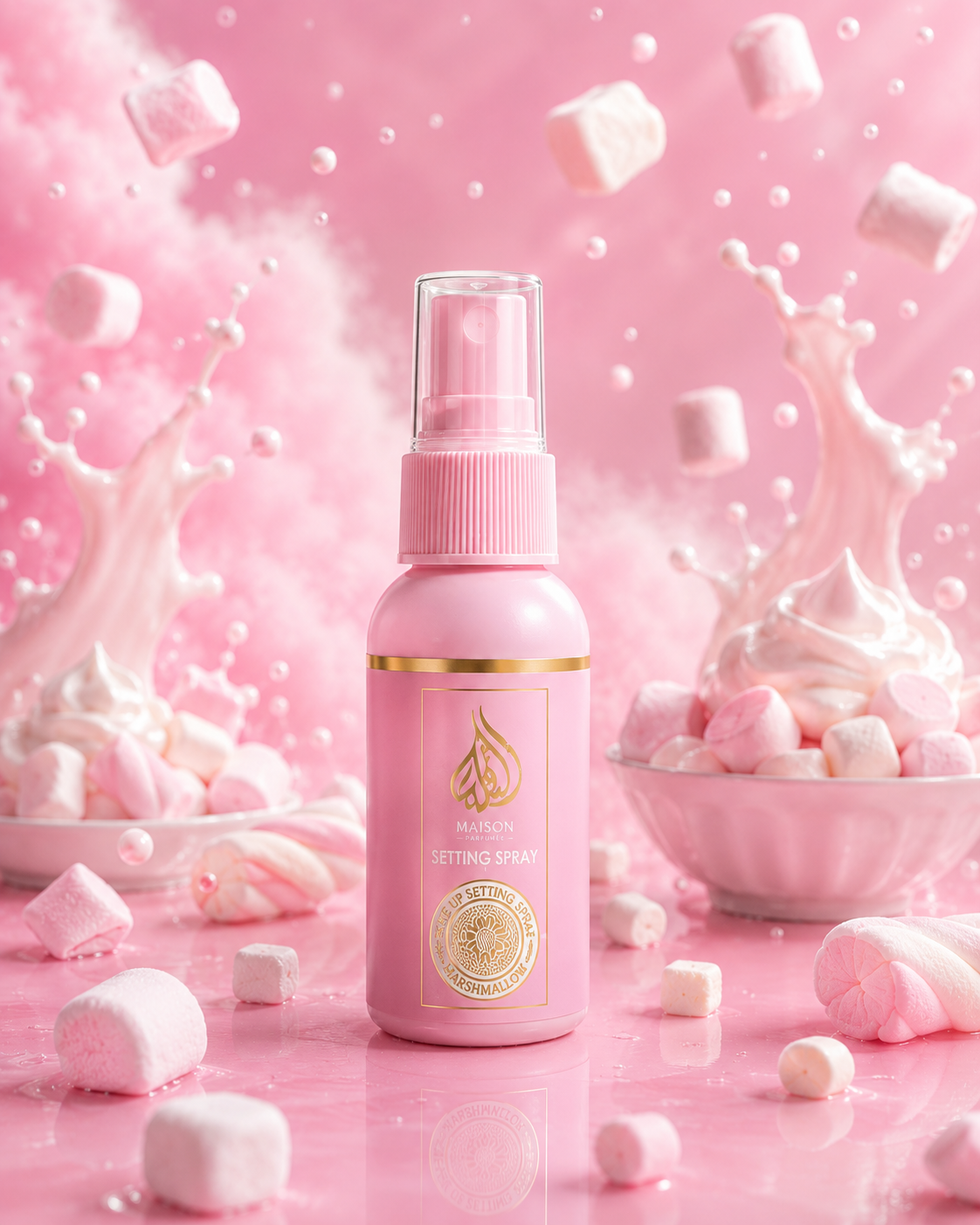 Lot de 12 Pièces - Spray Fixateur de Maquillage Parfum Marshmallow - D'Donna