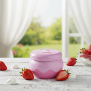 Set of 8 strawberry whipped cream candles - The Fruit Company