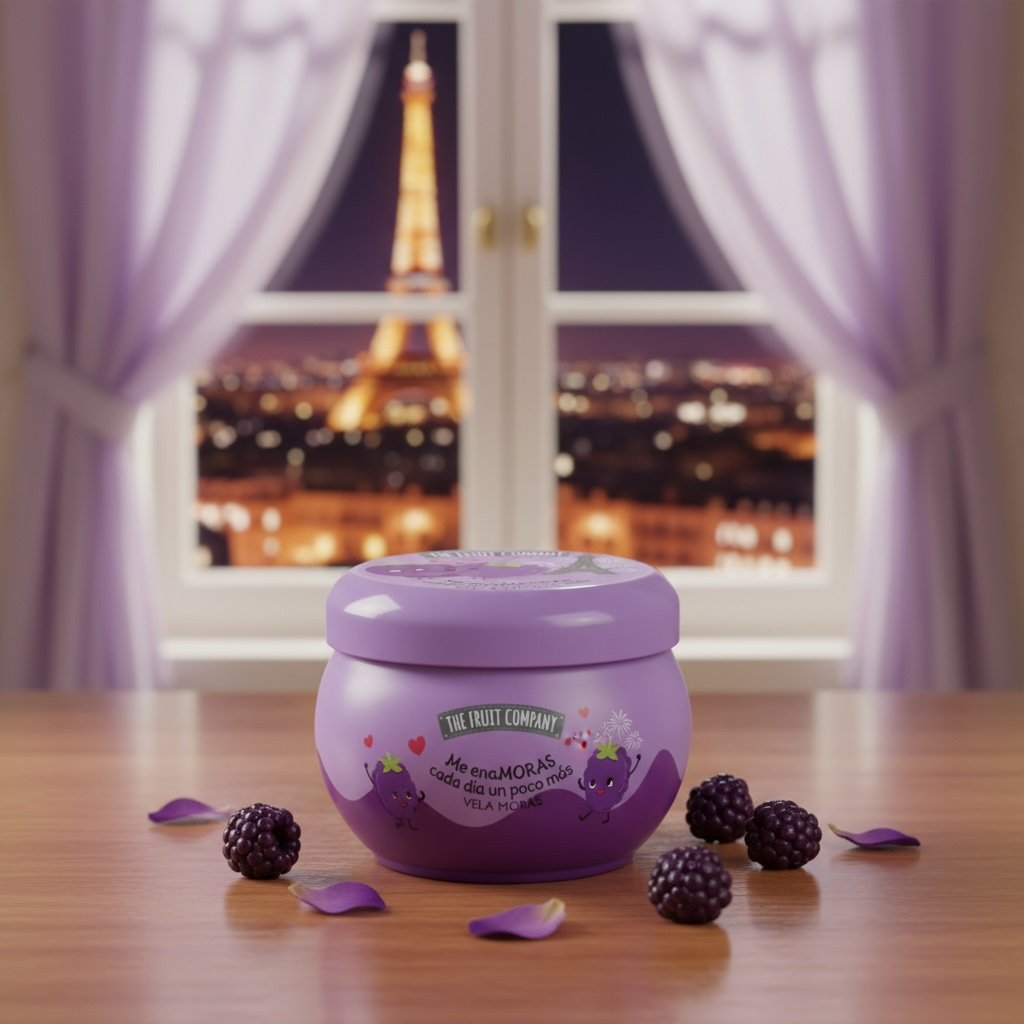 Lot de 8 bougie mûre 40H - The fruit company