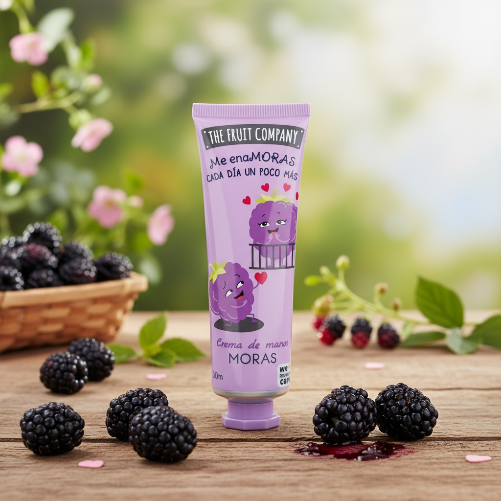 Lot de 14 crème mains mûre 50ML - The fruit company