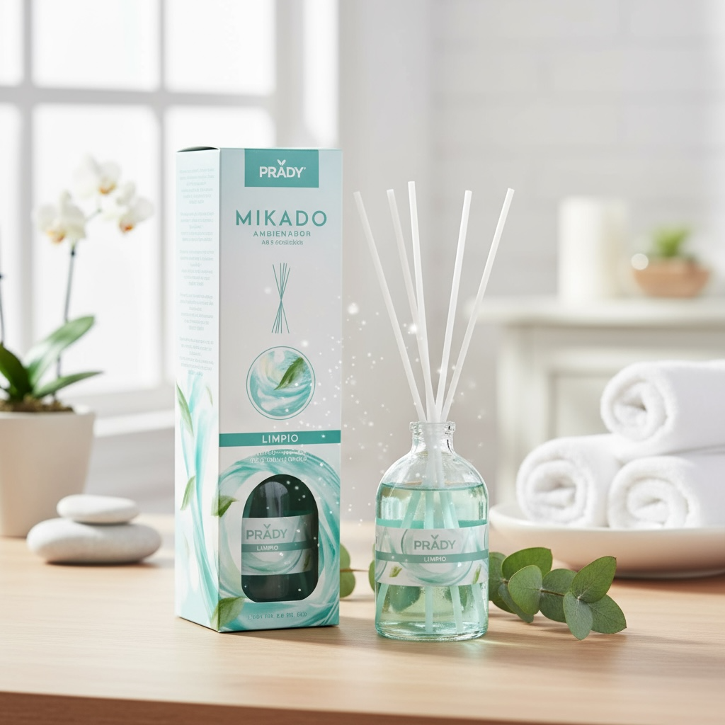 Lot de 6 diffuseur mikado linge frais 100ml - Prady