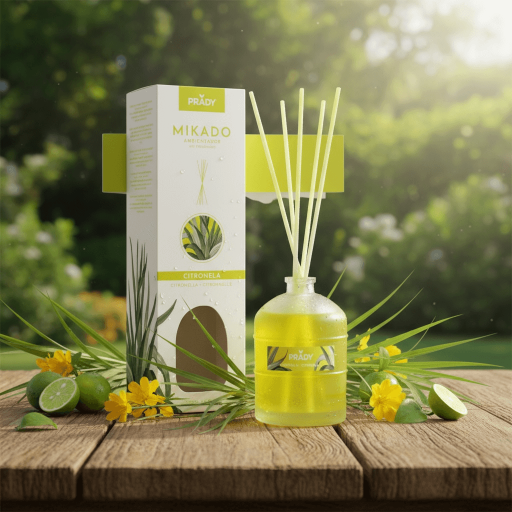 Set of 6 Mikado citronella mosquito ambiance 100ML - Prady