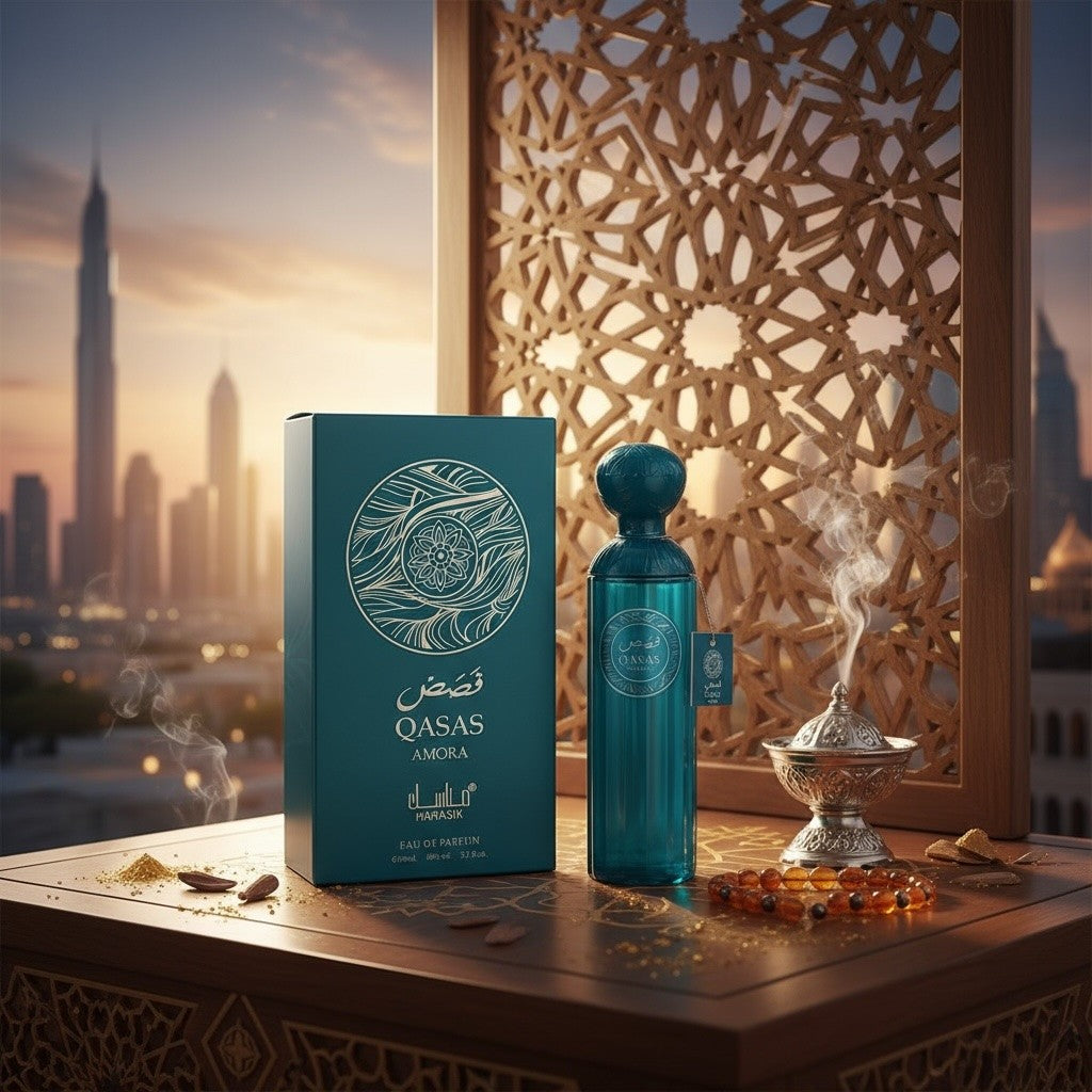 Lot de 6 Pièces  - Parfum Qasas Amora 100ml Men - Manasik