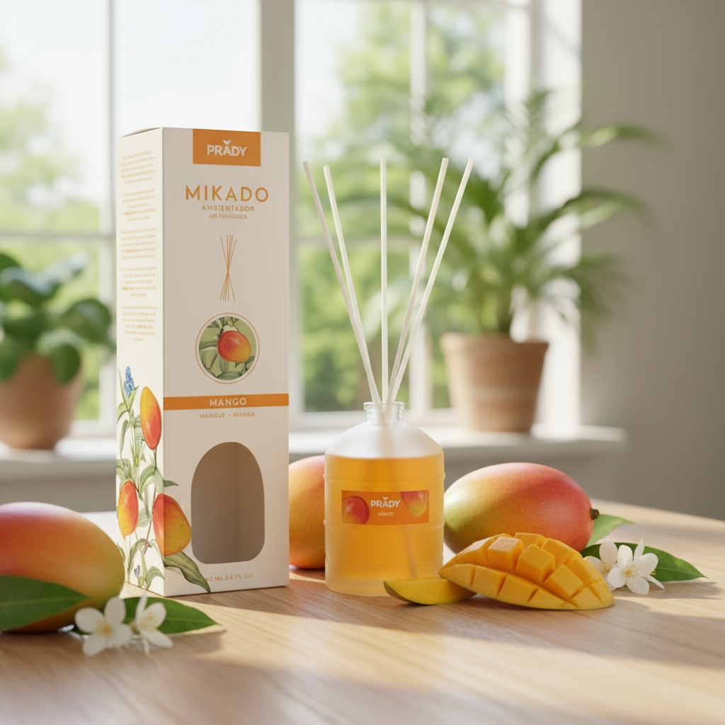 Lot de 6 - Diffuseur mikado mango 100ml - Prady