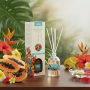 Lot de 6 - Mikado tropical papaya 100ml - Prady