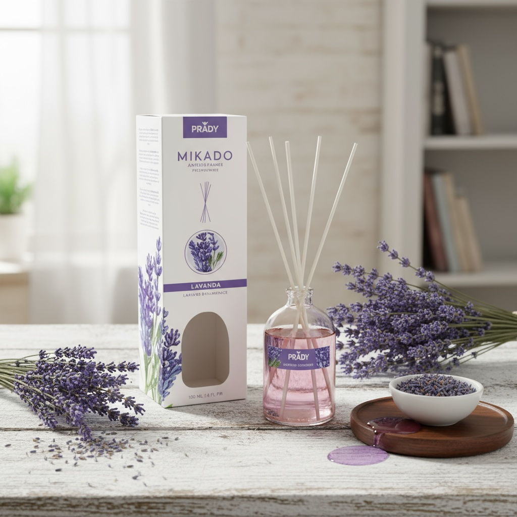 Lot de 6 mikado ambiance lavande 100ML - Prady