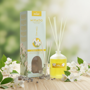 Lot de 6 - Diffuseur mikado jasmin blanc 100ml - Prady