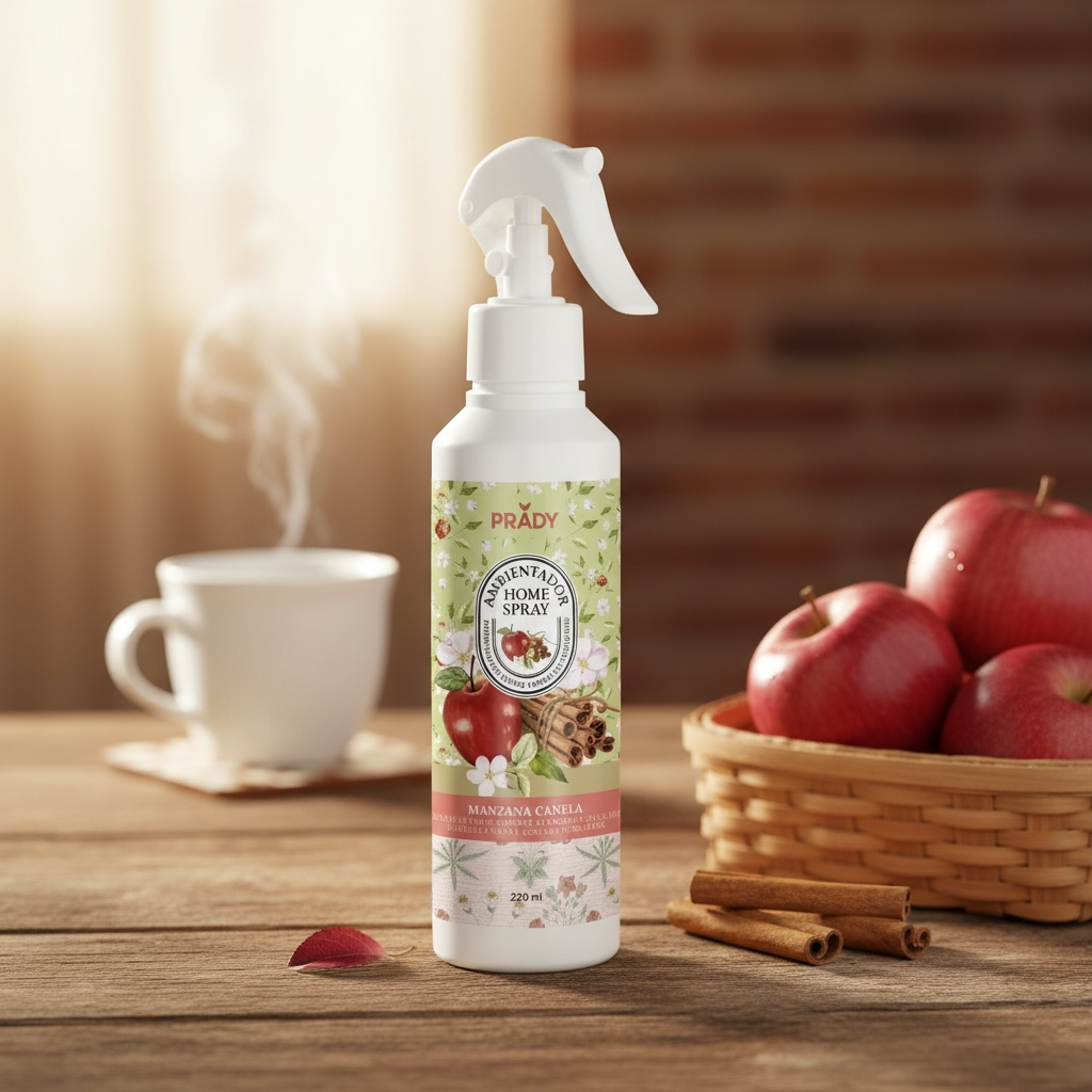 6-Piece Set - Apple Cinnamon Home, Fabric and Car Air Freshener Spray 220ml - Prady