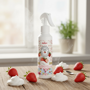 Lot de 6 spray d'ambiance maison tissu et voiture fraise chantilly 220ML - Prady