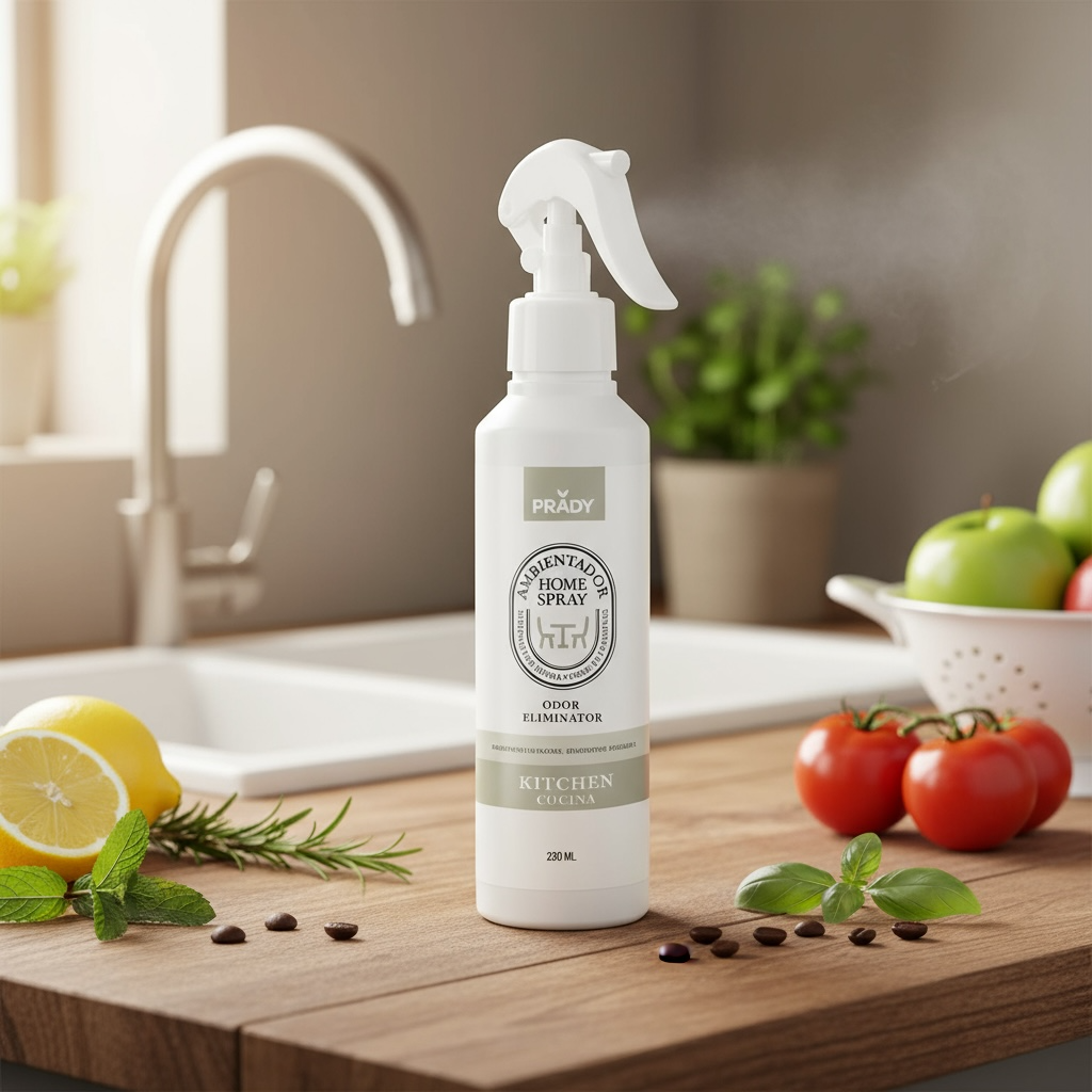 Lot de 6 spray d'ambiance maison et tissu pour cuisine 220ML - Prady