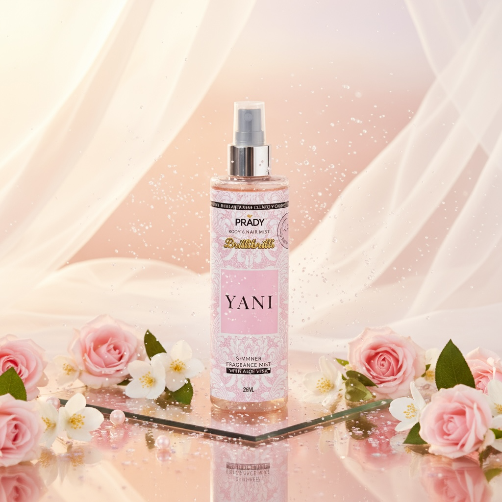 Lot de 6 brume scintillante corps et cheveux yani yara 250ML - Prady