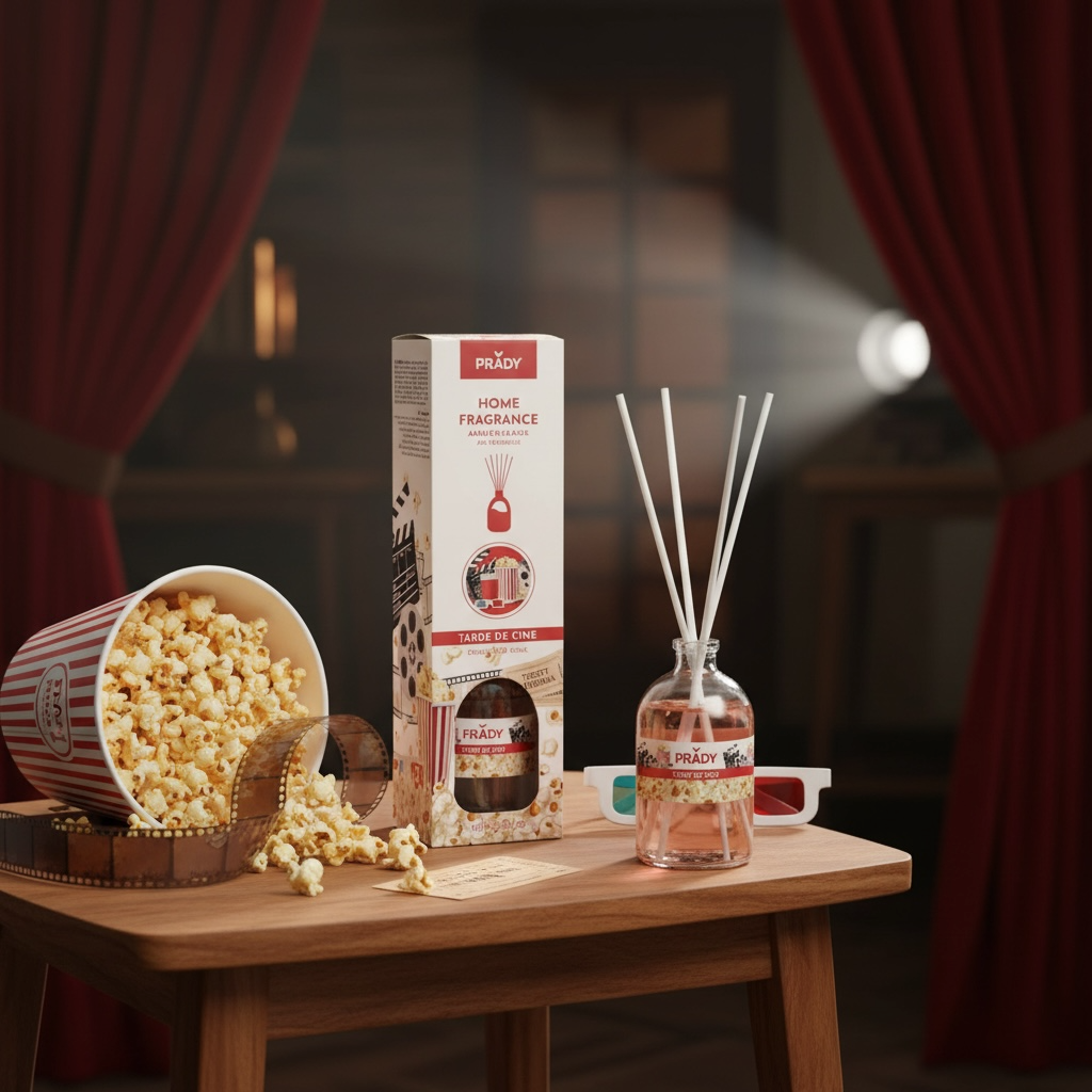 Lot de 6 - Diffuseur mikado pop corn 100ml - Prady