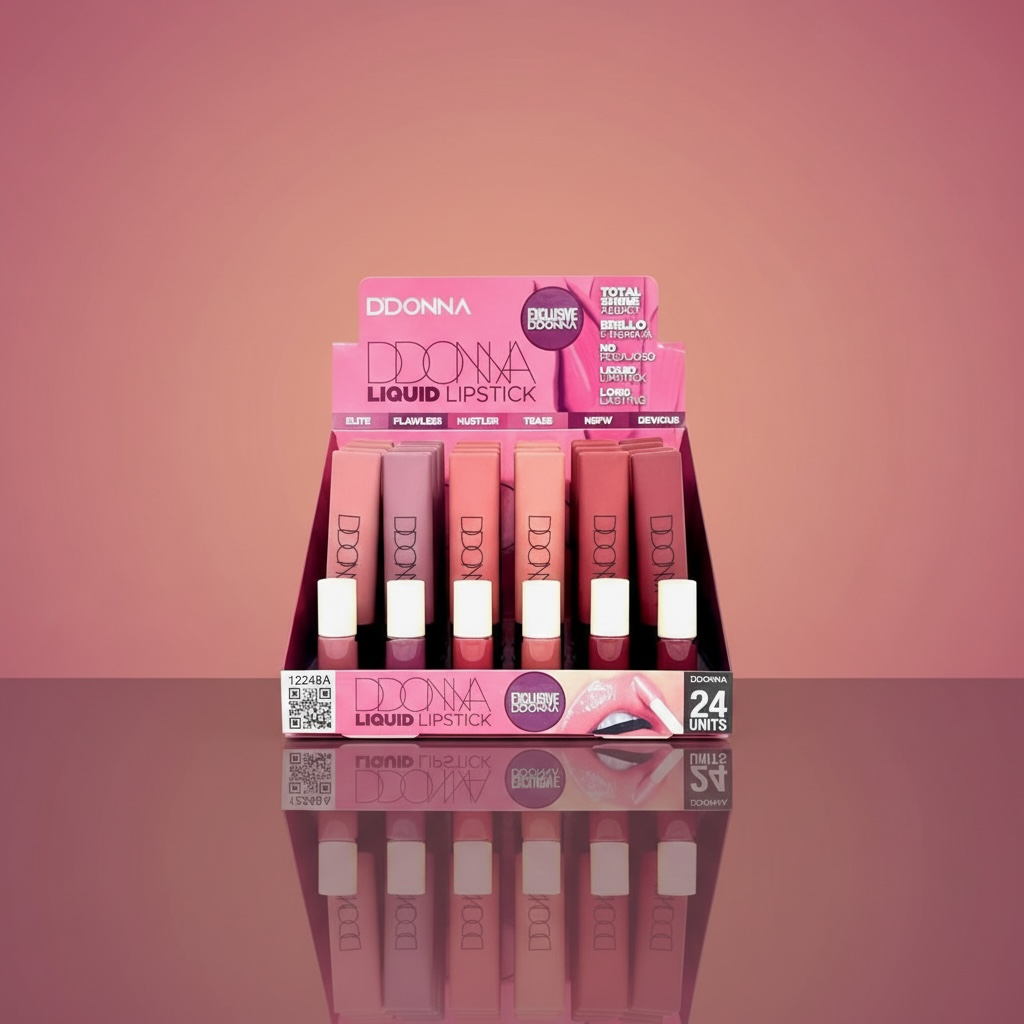 Lot de 24 rouge a levre liquide ultra hydratant 12248A - D'donna