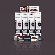 12-Piece Set - High Definition Eyebrow Gel, Medium Brown - D'Donna