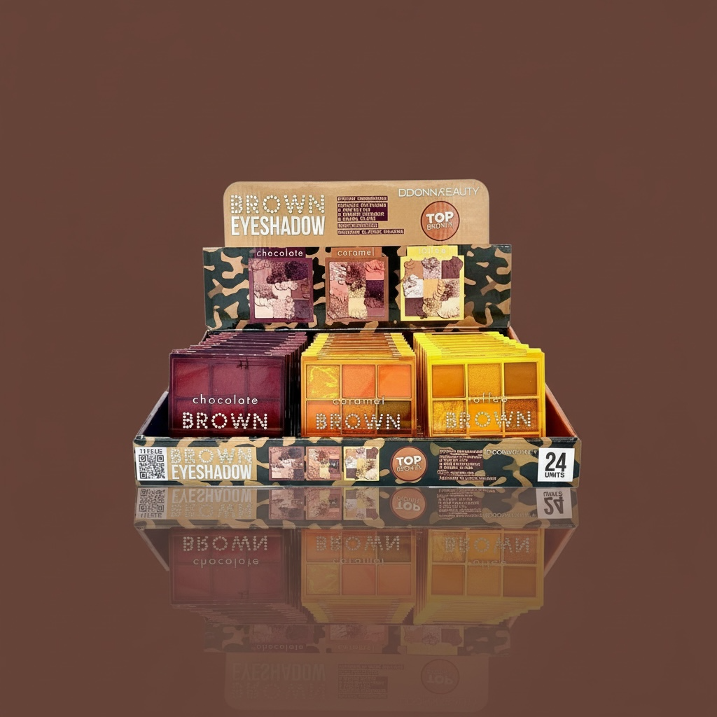 Set of 24 Pieces - Brown Eyeshadow - 11124E - D'Donna
