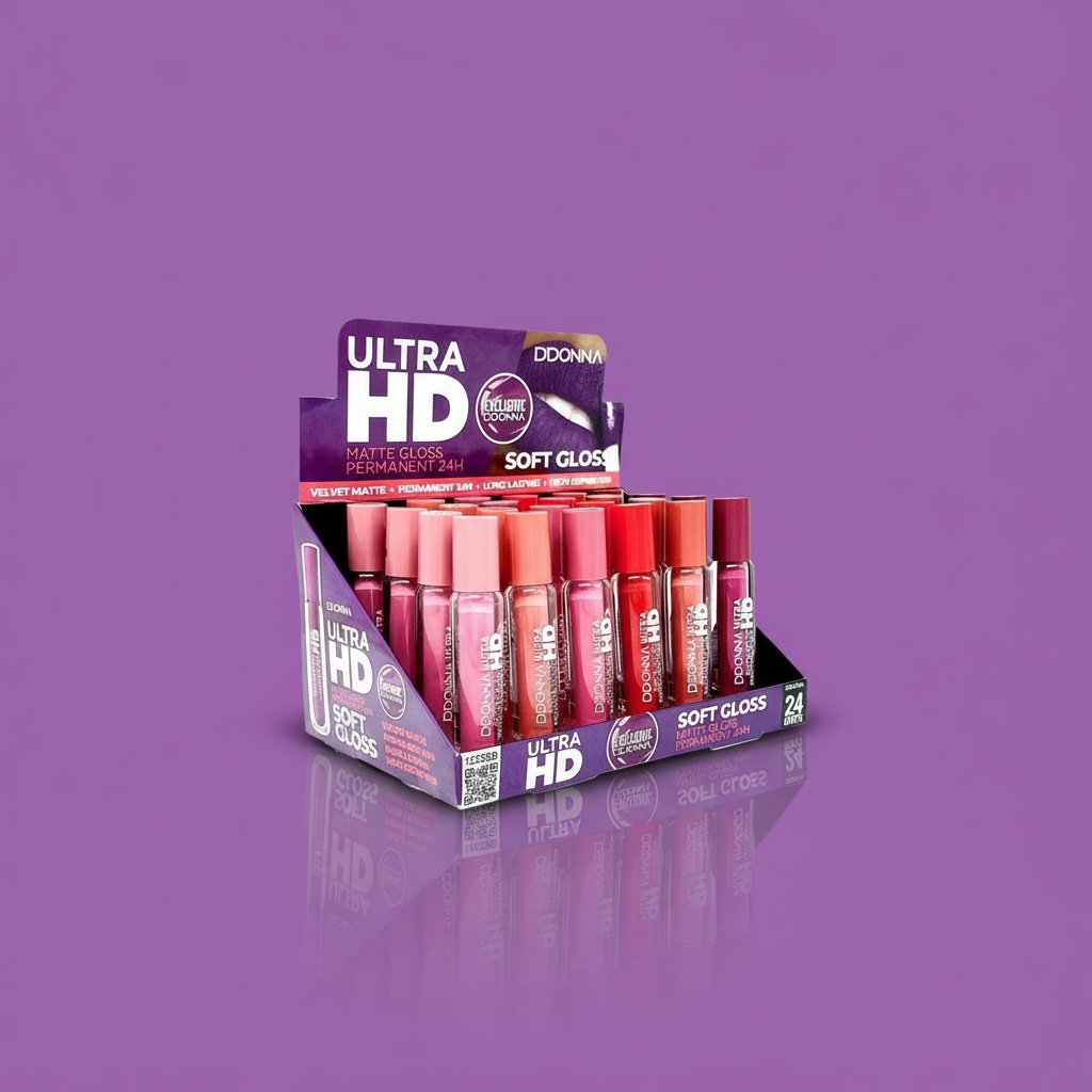 Lot de 24 gloss matte ultra hd longue tenue d'donna 12258B