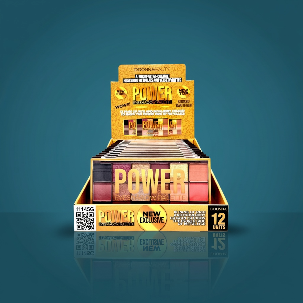 Lot de 12 palette de fards à paupières power d'donna 11145G