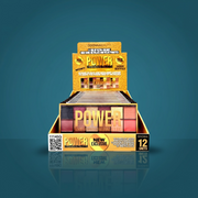 Set of 12 Pieces - Power Eyeshadow Palette - 11145G - D'donna