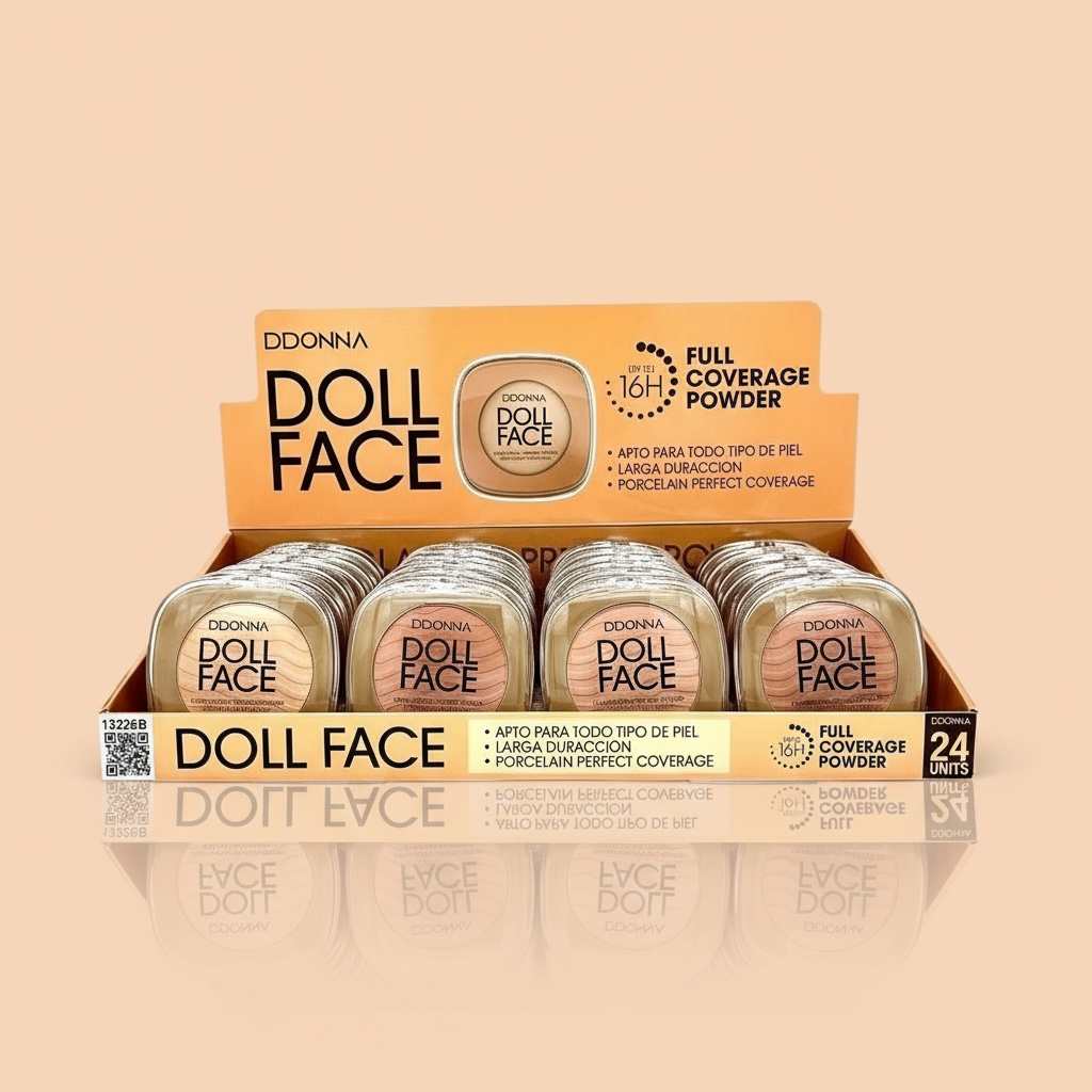 Lot de 24 poudre compact doll face 13226B