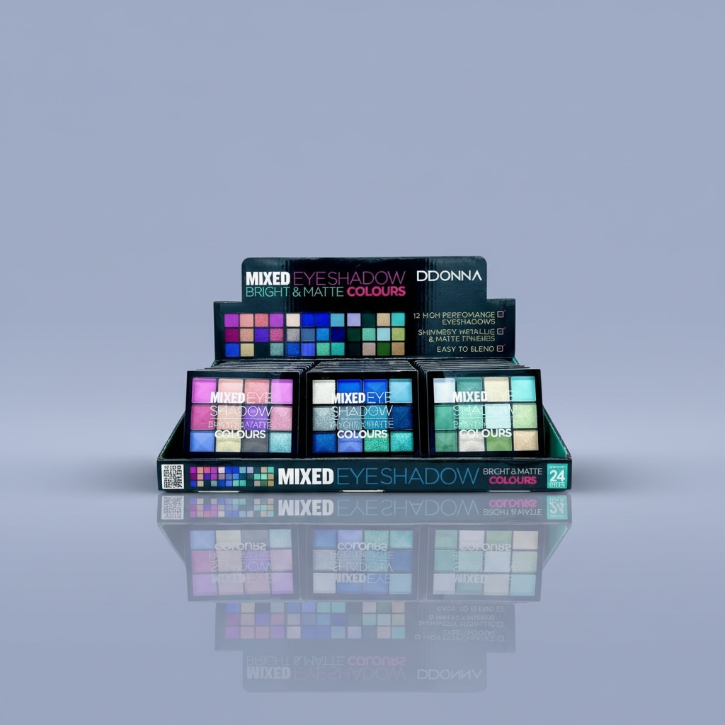 Set of 24 Pieces - Bright & Matte Eyeshadow Colors - 11131B - D'Donna