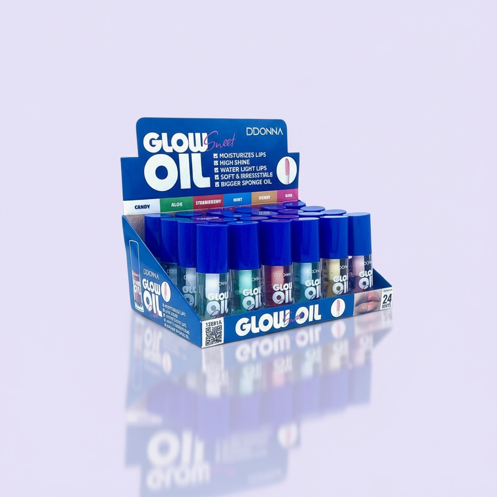 Lot de 24 gloss glow oil sweet d'donna 12281A