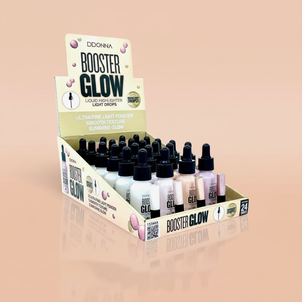 Lot de 24 highlighter liquide booster glow d'donna 13344A