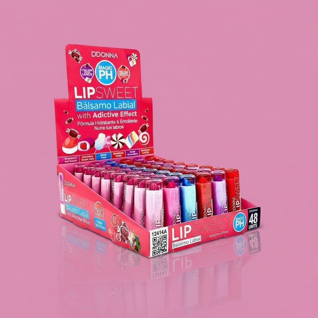 Lot de 48 baume a levres ph lip sweet d'donna 12414A