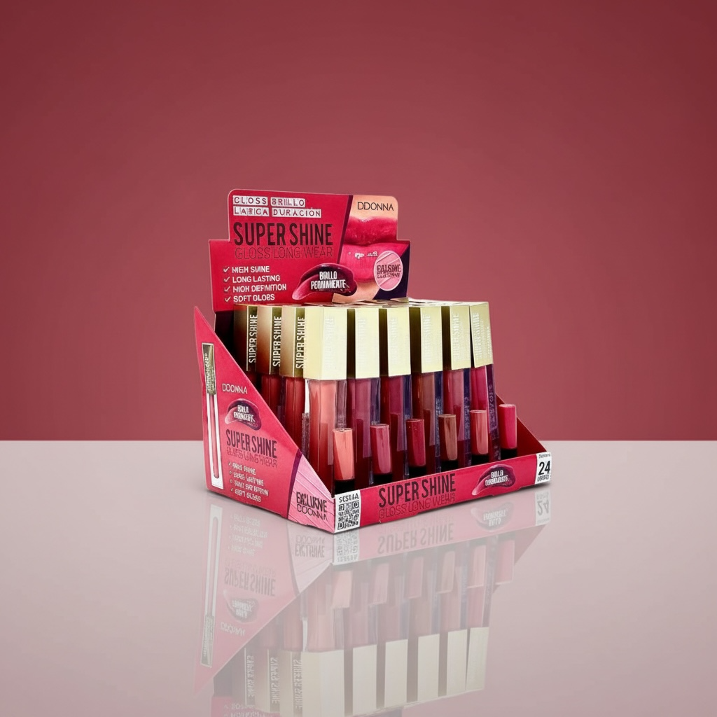 Lot de 24 gloss super shine d'donna 12274A