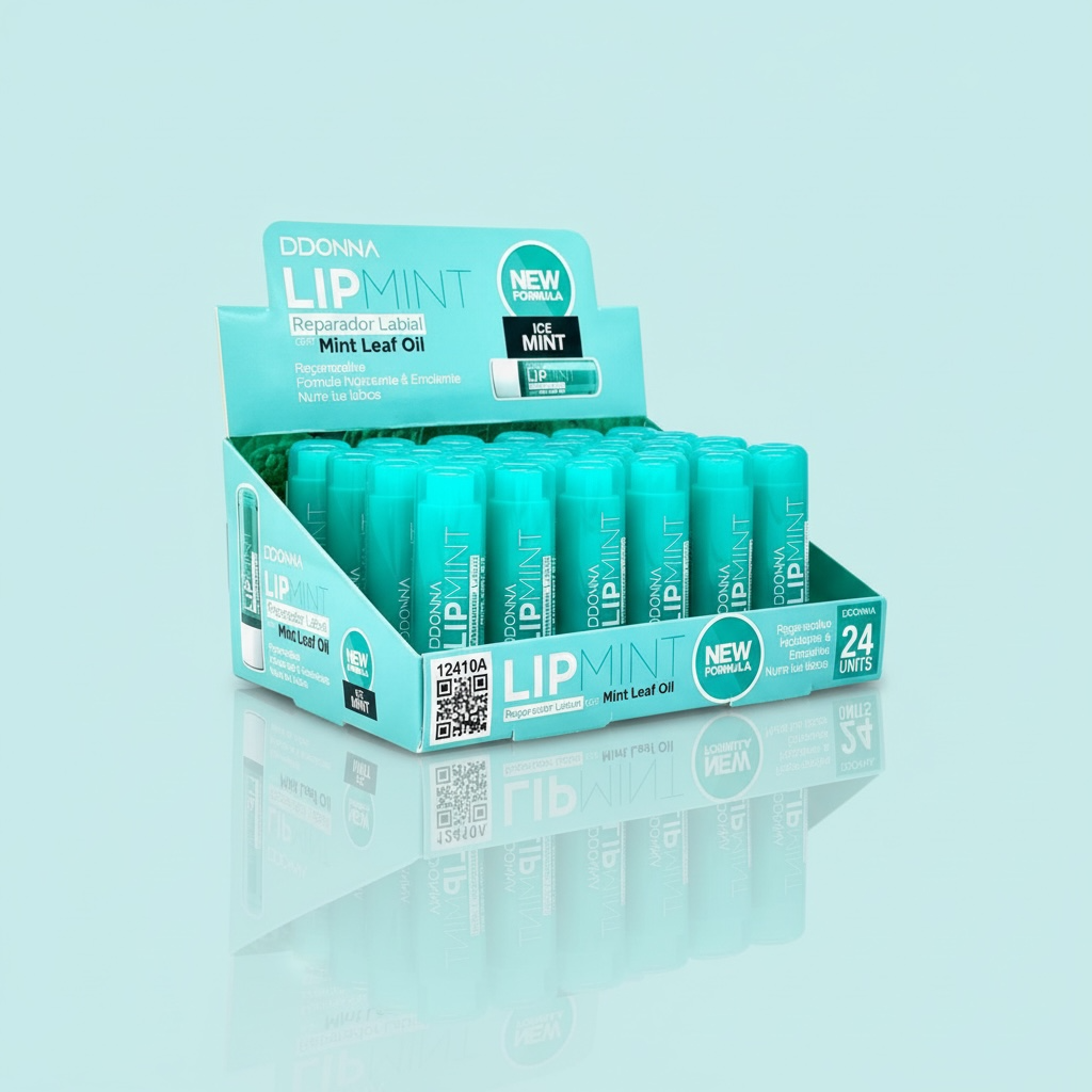 Pack of 24 Ddonna mint lip balms 12410A