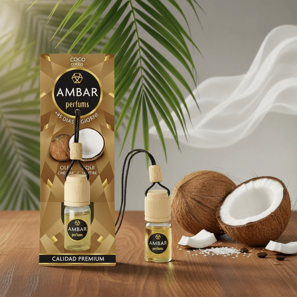 Lot de 14 désodorisant voiture ambar coco