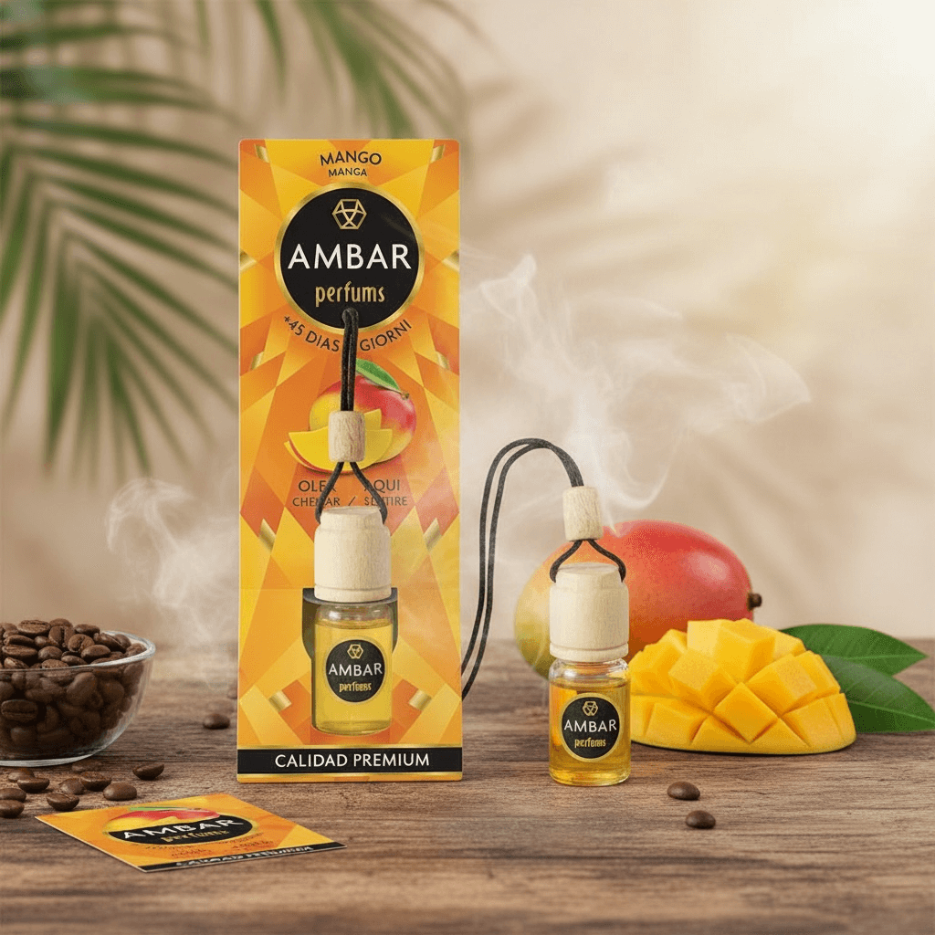 Lot de 14 désodorisant voiture ambar mangue