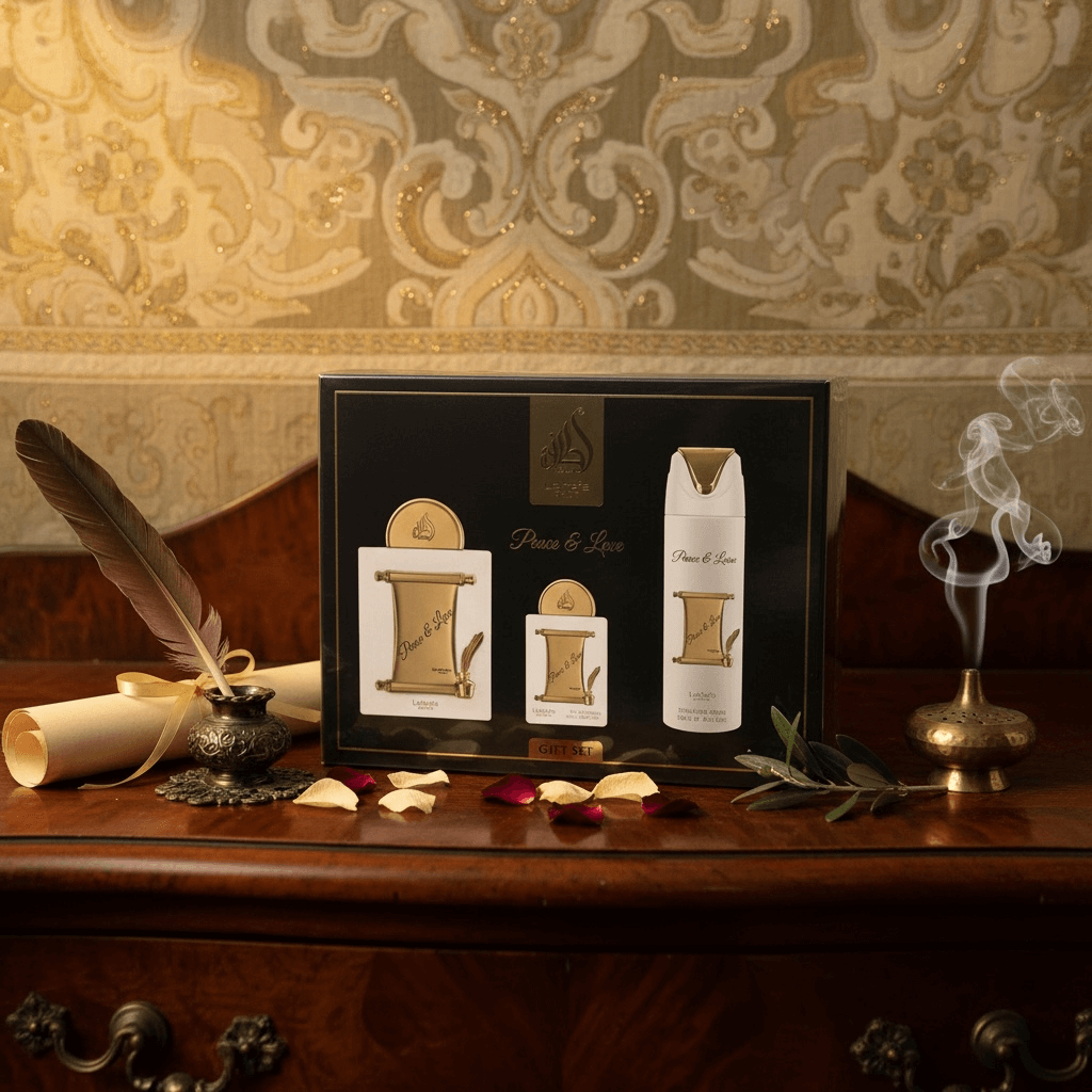 3-piece "peace & love" perfume gift set - Lattafa 