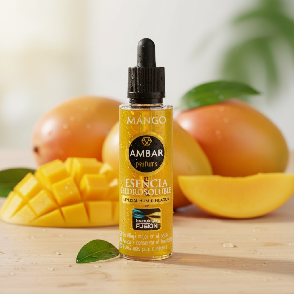 Set of 4 concentrated amber mango essences