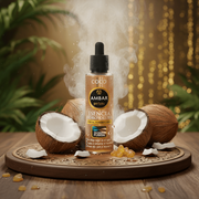 Set of 4 concentrated amber coconut essences
