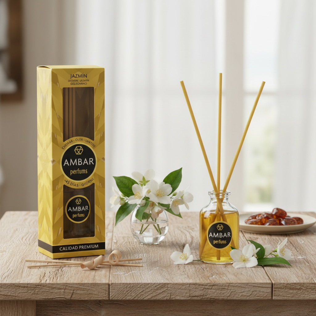 Lot de 12 mikado jasmin 30ML - Ambar