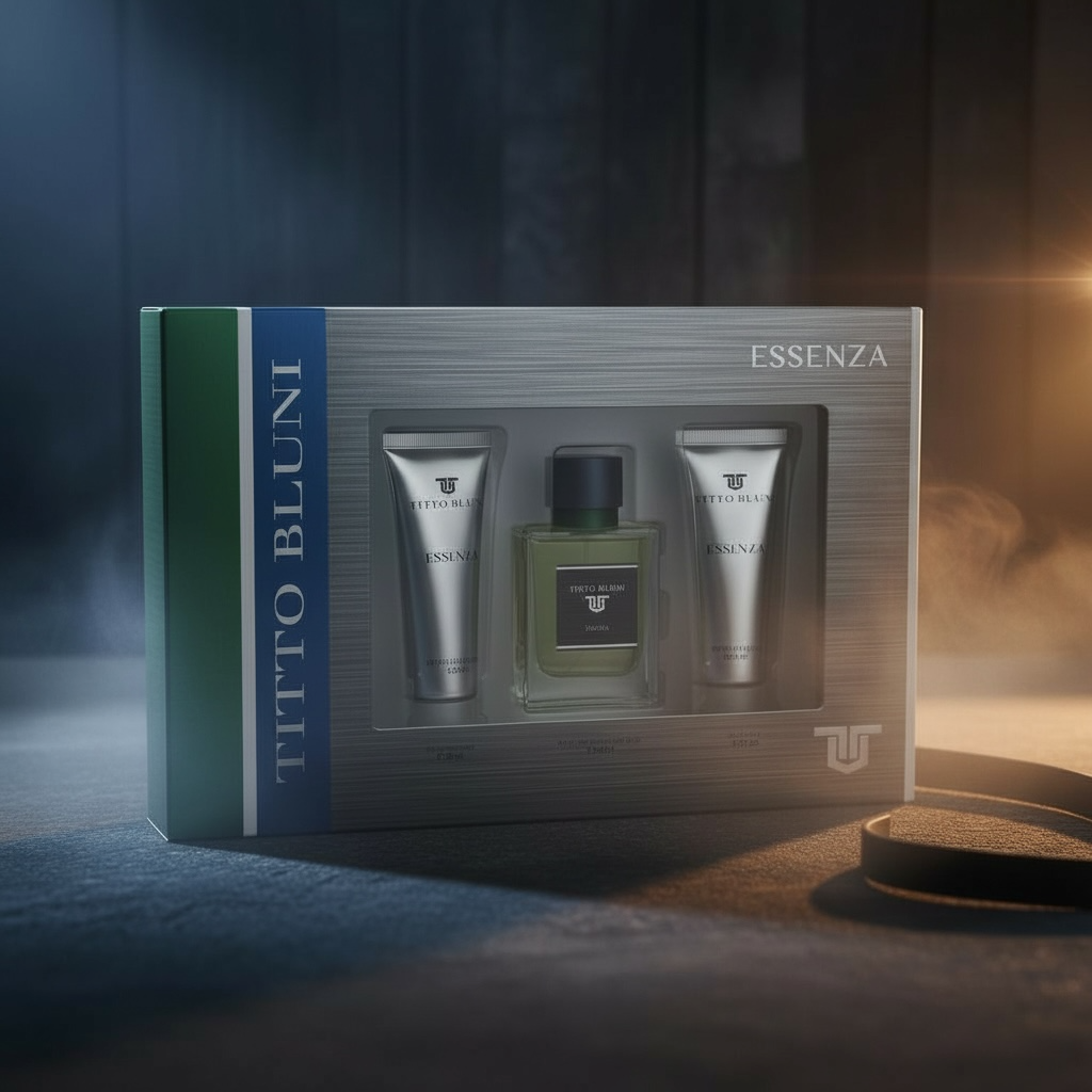 Lot de 3 - Coffret bain pour homme 3 pièces - Titto bluni