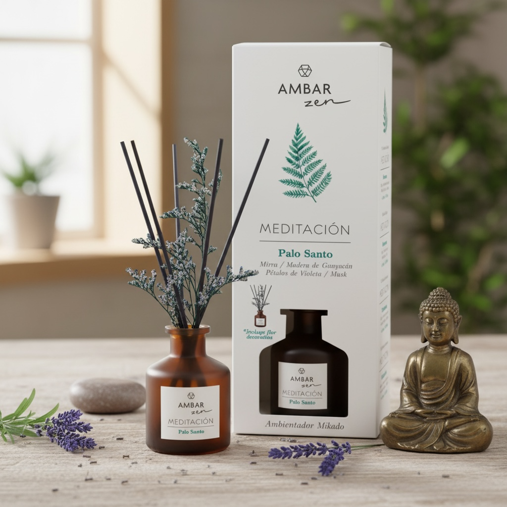 Lot de 5 mikado ambar collection zen palo santo 40ML