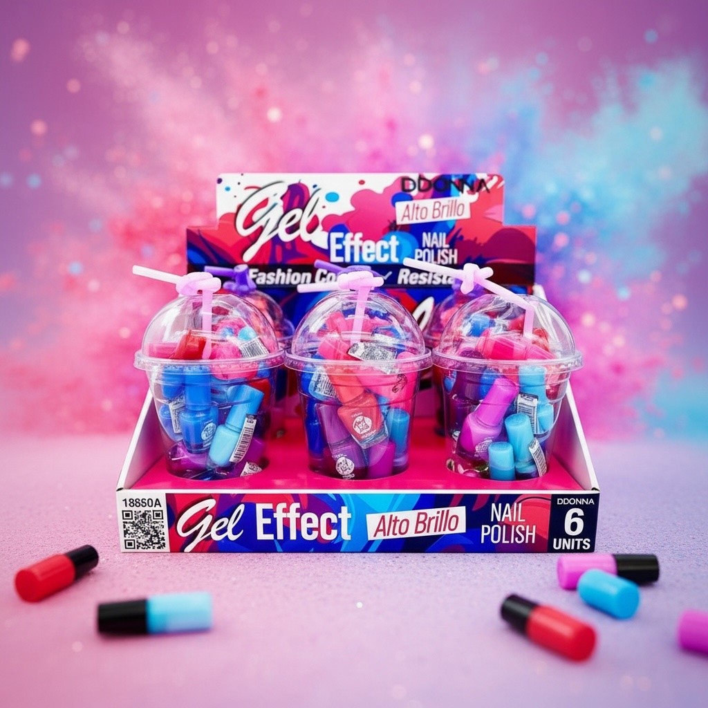 Set of 96 milkshake nail polish display stands - D'donna