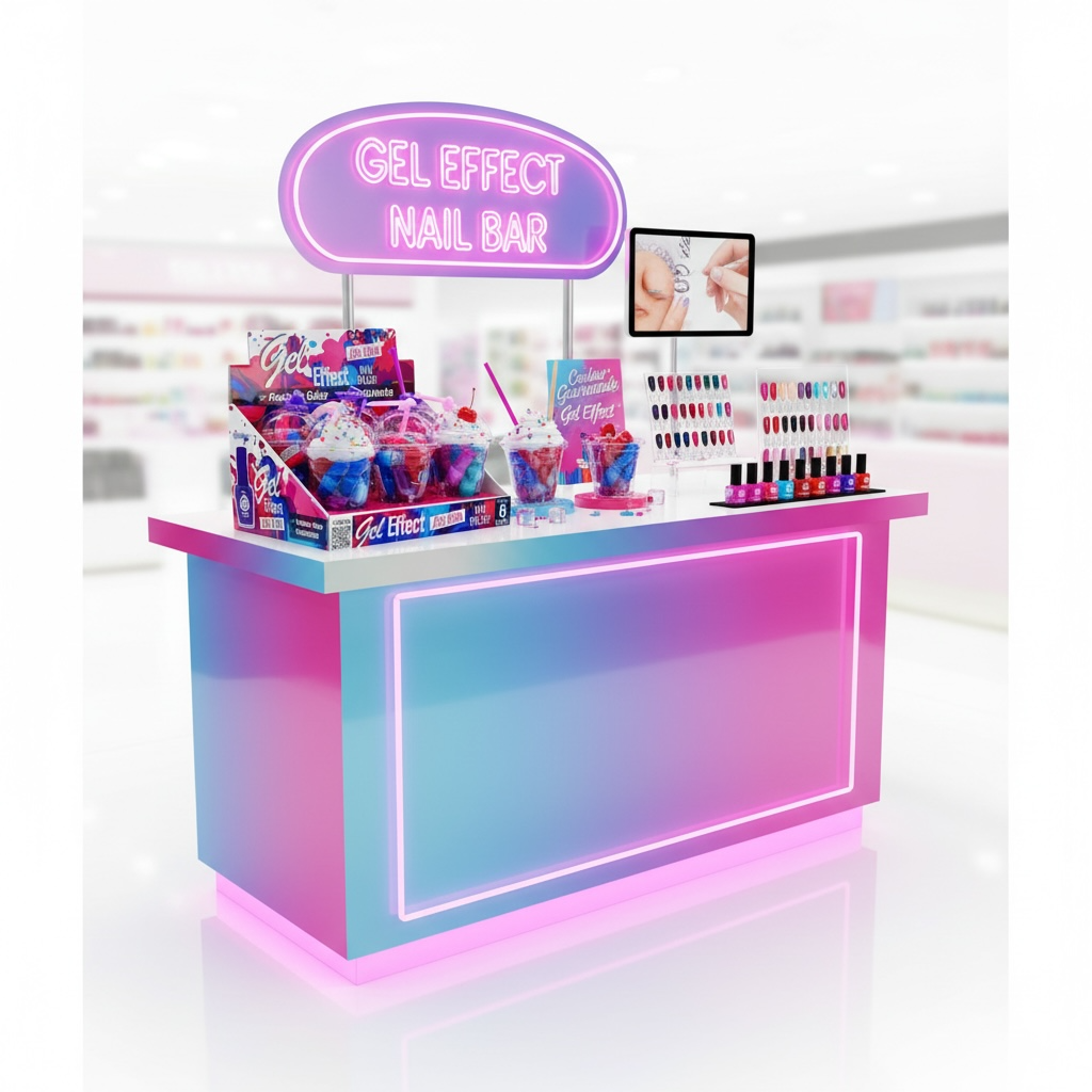 Set of 96 milkshake nail polish display stands - D'donna