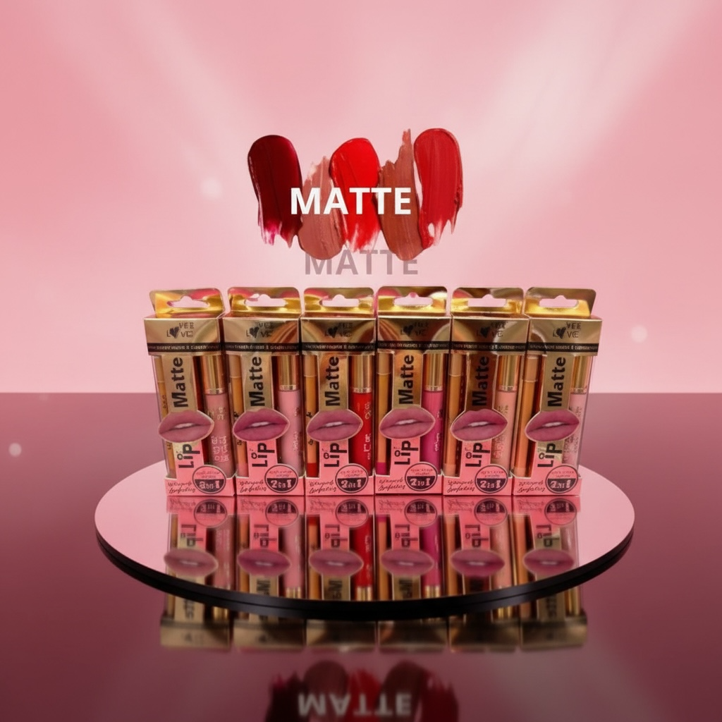 24-Piece Set - Lip Gloss & Lip Pencil 2-in-1 - Yes Love