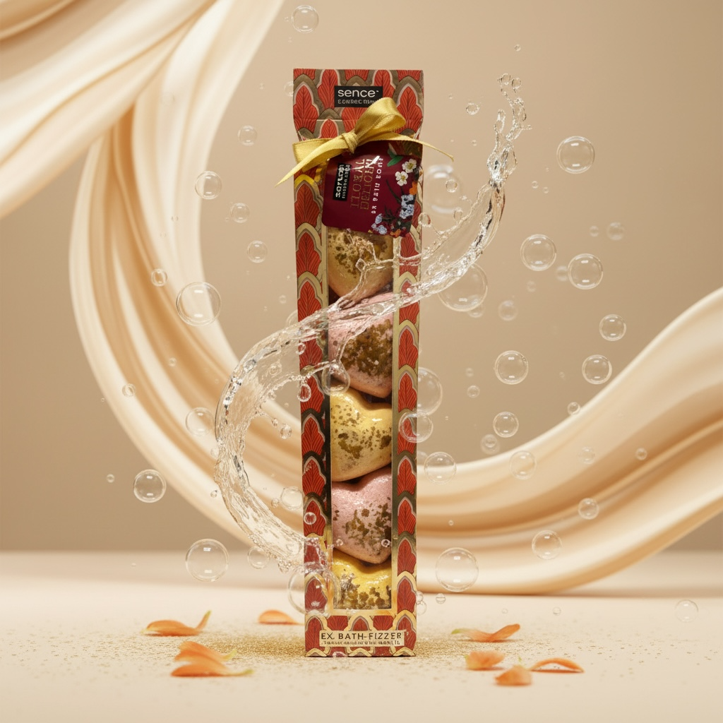 Lot de 6 (3,5 le set) Set de 5 bombes de bain 60gr vanilla & sweet orange - Sence