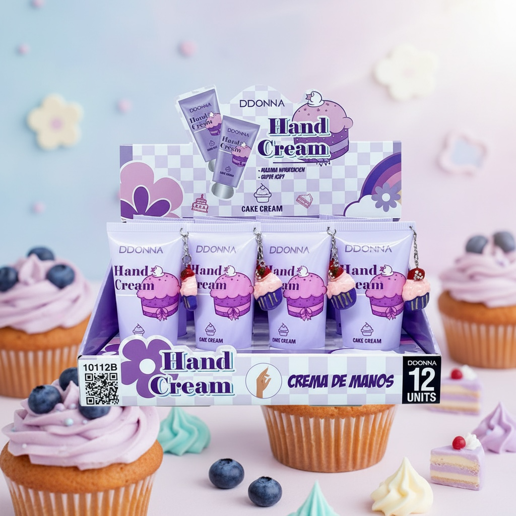 Lot de 12 - Crème mains blueberry muffins - D'donna