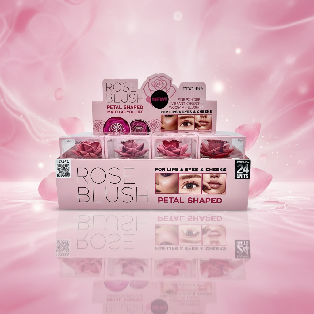 Set of 24 - 3D Rose Petal Blush - D'donna 