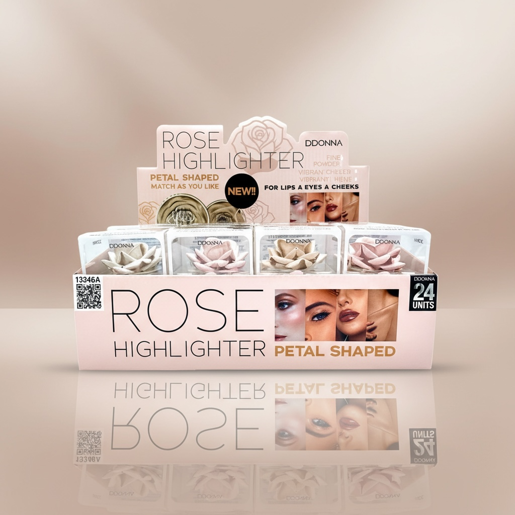 Lot de 24 - Highlighter pétale de rose 3D - D'donna