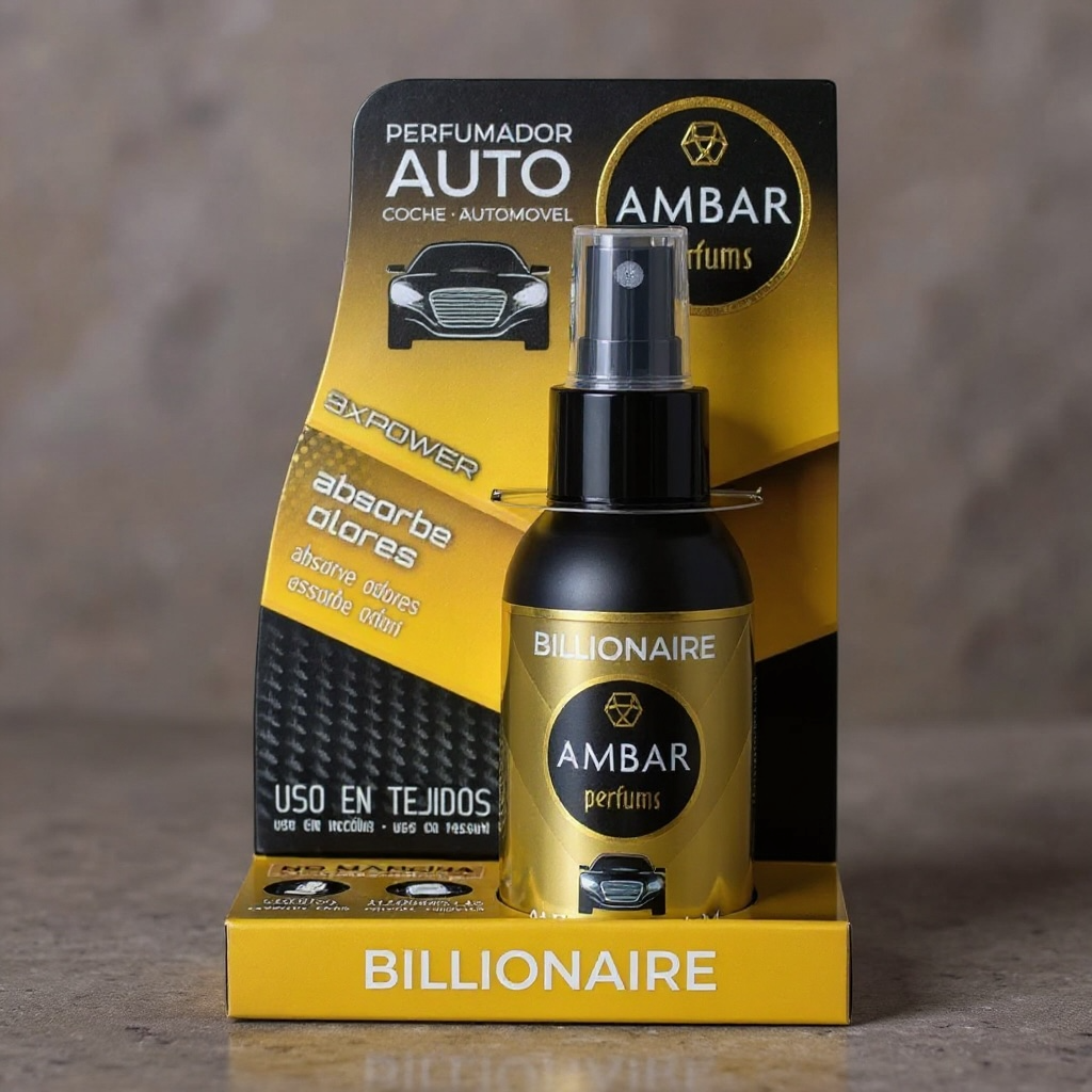 Lot de 10 - Parfum voiture billionnaire - Ambar